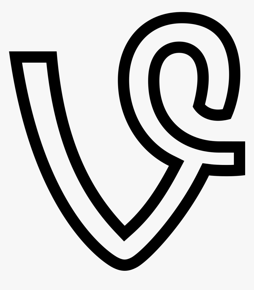 Transparent Vine Icon Png - Vine Symbol White Transparent, Png Download, Free Download