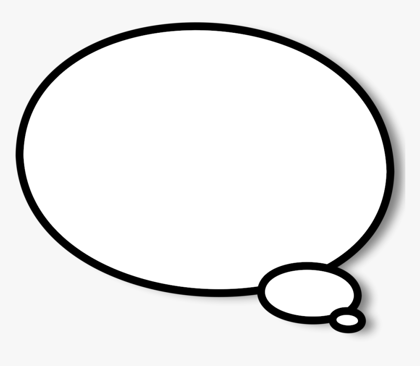 Comic Speech Bubble Png Clipart , Png Download - Black Rectangle With Circle, Transparent Png, Free Download