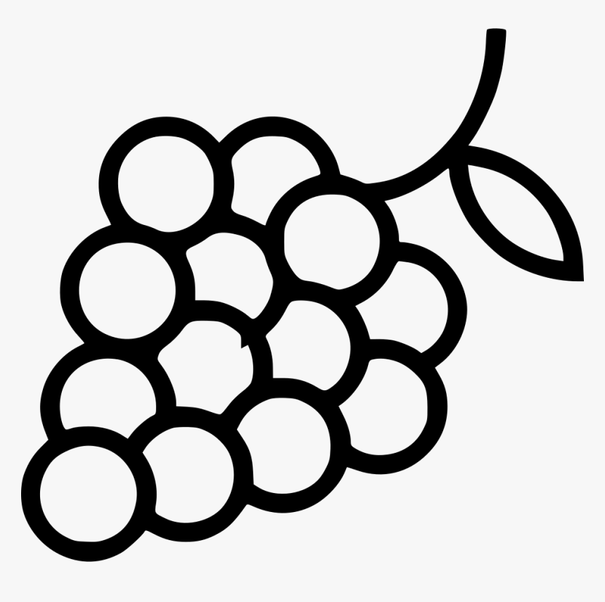 Transparent Vine Icon Png - Black And White Images Of Grapes, Png Download, Free Download