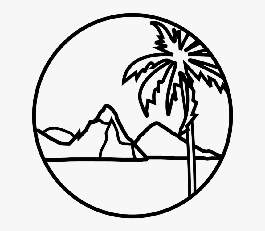 St Lucia Pitons Drawing, HD Png Download, Free Download