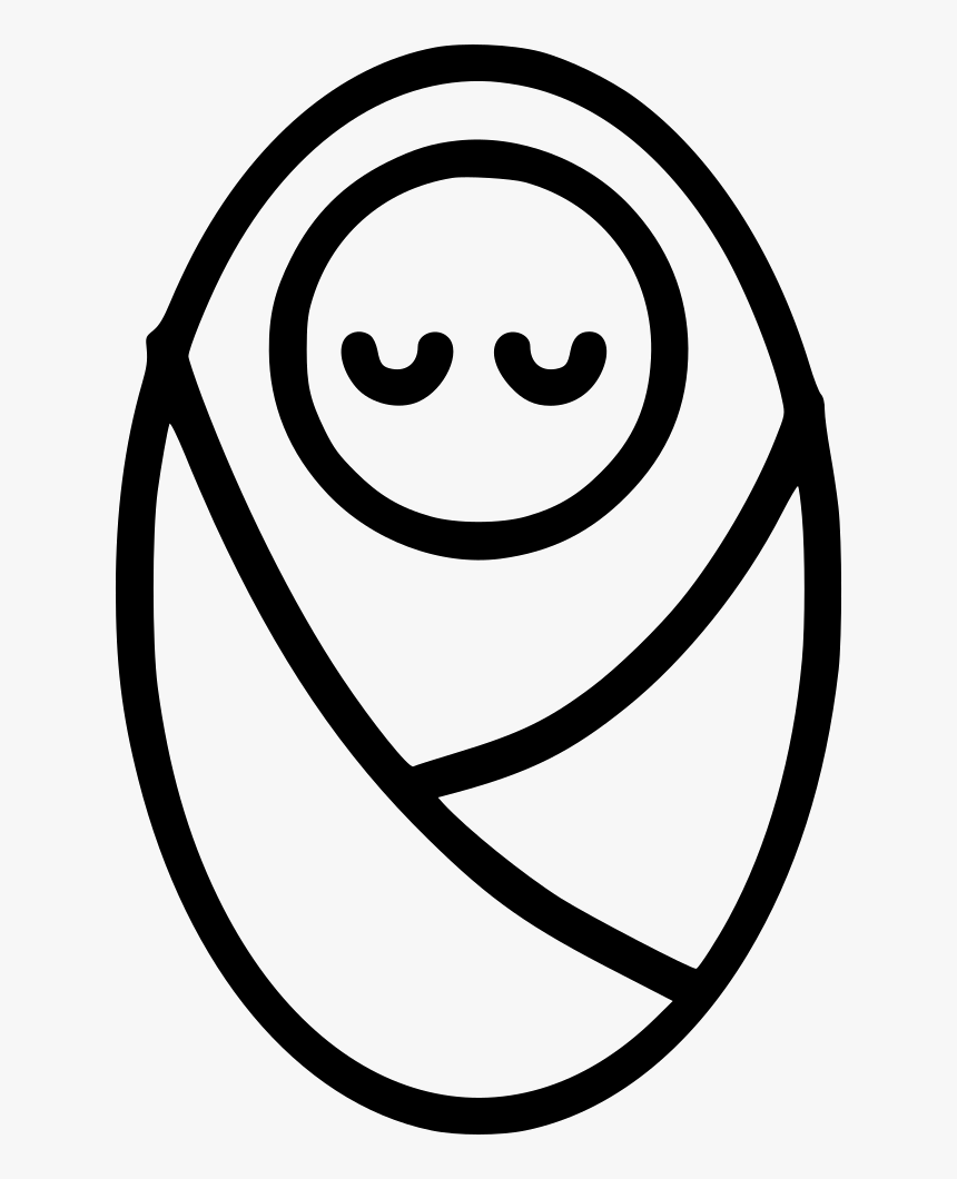 Baby Wraped Burrito Sleep Family Cloth - Baby Sleep Icon Png, Transparent Png, Free Download
