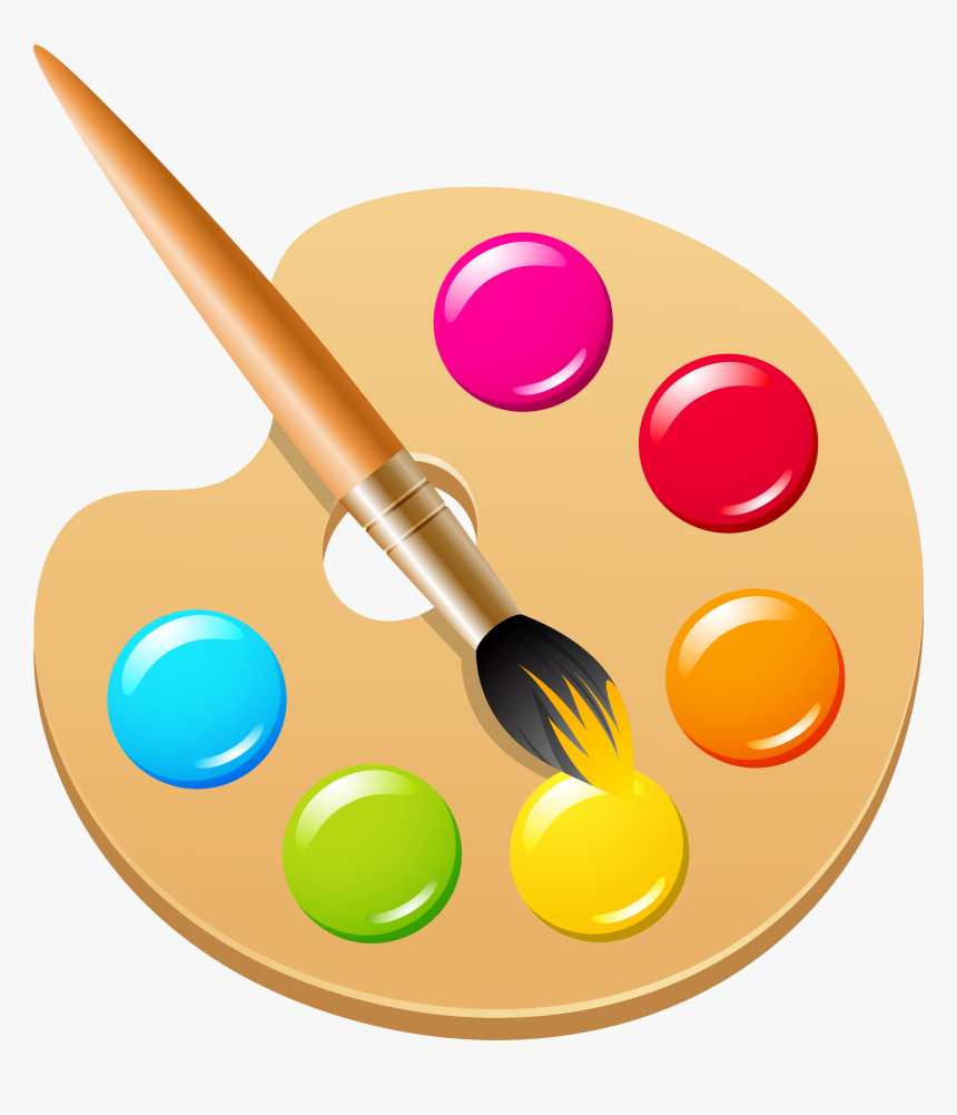 Pigment Color Ink Brush Clip Art - Transparent Background Paint Clipart, HD  Png Download - kindpng