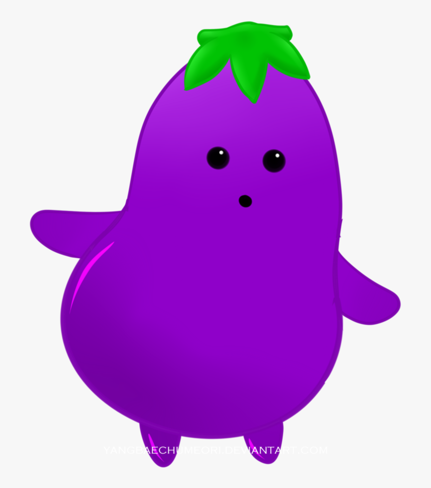 Eggplant By Yangbaechumeori Eggplant By Yangbaechumeori - Cartoon, HD Png Download, Free Download