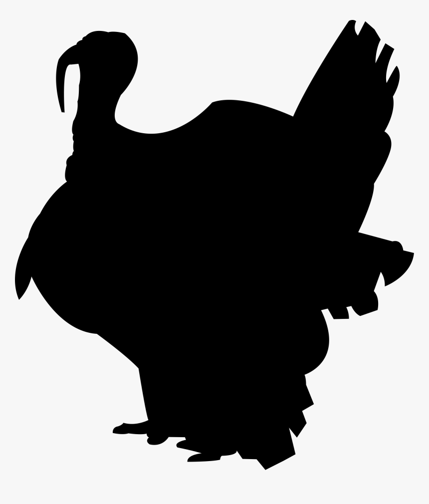 Silhouette Turkey Meat Drawing - Wild Turkey Silhouettes Transparent, HD Png Download, Free Download