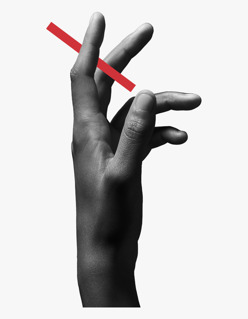 Hand With A Cigarette Transparent, HD Png Download, Free Download