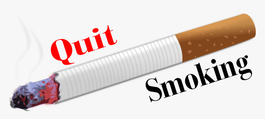 Transparent Cigarette Clipart - Quit Smoking Clip Art, HD Png Download, Free Download