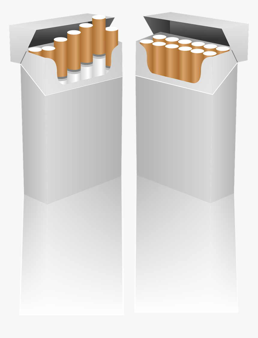 Cigarettes Filter Fags Smoking Png Image - Cartoon Box Of Fags, Transparent Png, Free Download