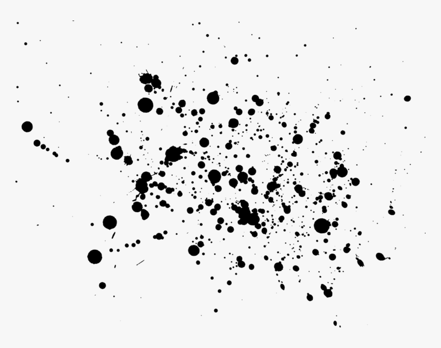 Transparent Splash Clipart Black And White - Black Paint Splatter Png, Png Download, Free Download