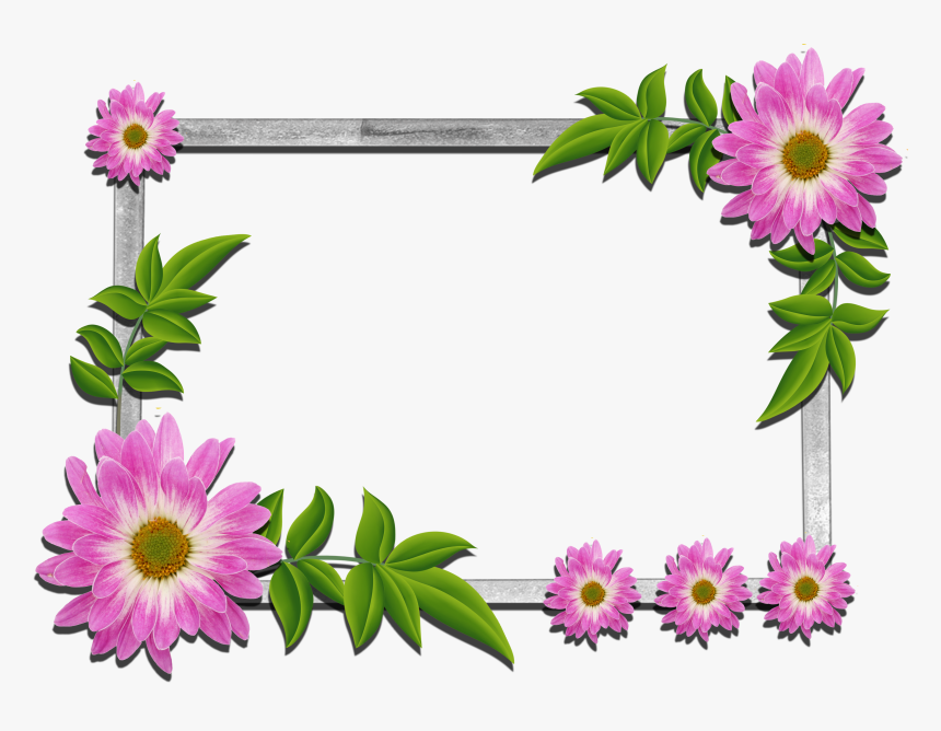 Floral Frame Png - Beautiful Frames For Photos Free Download, Transparent Png, Free Download