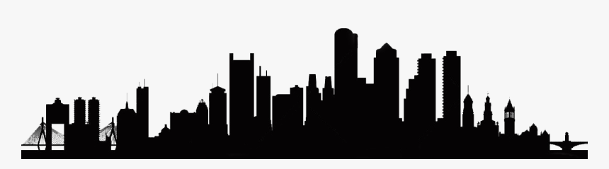 City Church - Boston Skyline Silhouette Png, Transparent Png, Free Download