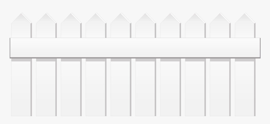 Picket Fence White Angle Black - White Wood Fence Png, Transparent Png, Free Download