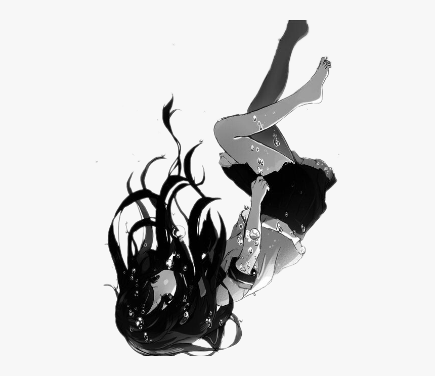 Sad Anime Girl Lying Down - Reverasite