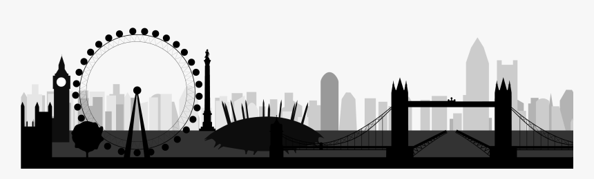 London Skyline Png - London Skyline Silhouette Hd Png, Transparent Png, Free Download