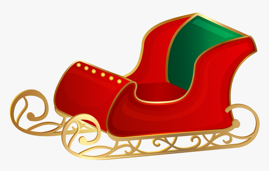 Christmas Santa Png Clip - Christmas Sleigh Png, Transparent Png, Free Download