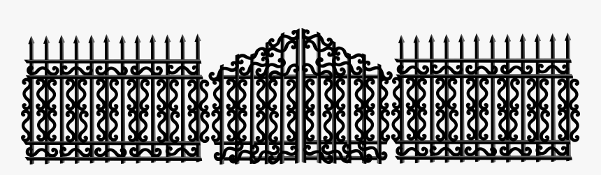 Fence Svg Cartoon Metal - Broken Gate Clipart, HD Png Download, Free Download