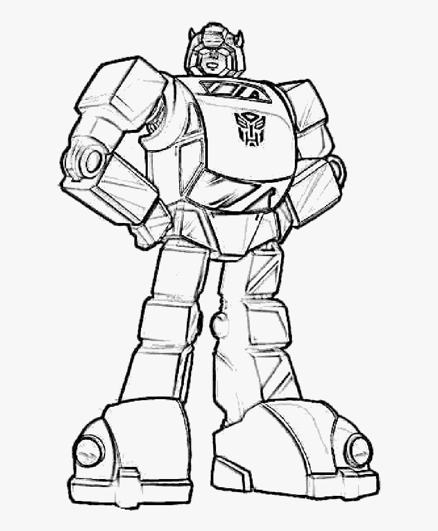 Free Download Clip Art - Bumblebee Transformer Coloring Page, HD Png Download, Free Download