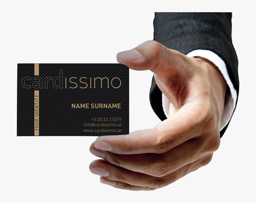 Visiting Card In Hand Png, Transparent Png, Free Download