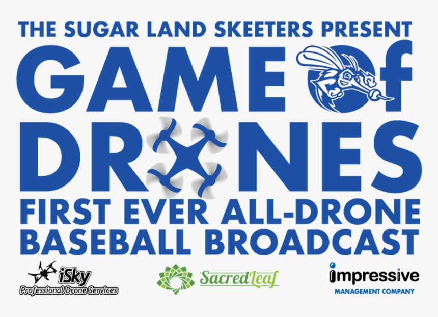 Skeeters To Have All-drone Broadcast On Sept - Sugar Land Skeeters, HD Png Download, Free Download