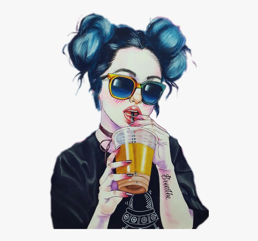 #tumblrgirl #tumblr #hipster #drink #cool #girl
post - Hipster Tumblr Girl, HD Png Download, Free Download