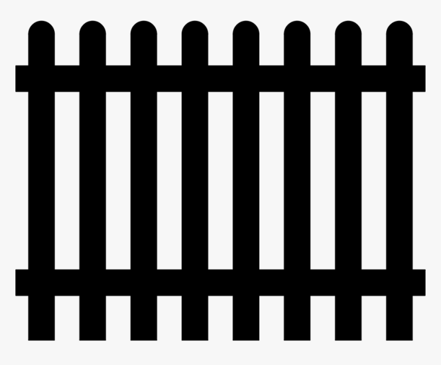 Picket Fence Garden Gate Wall - Monochrome, HD Png Download, Free Download