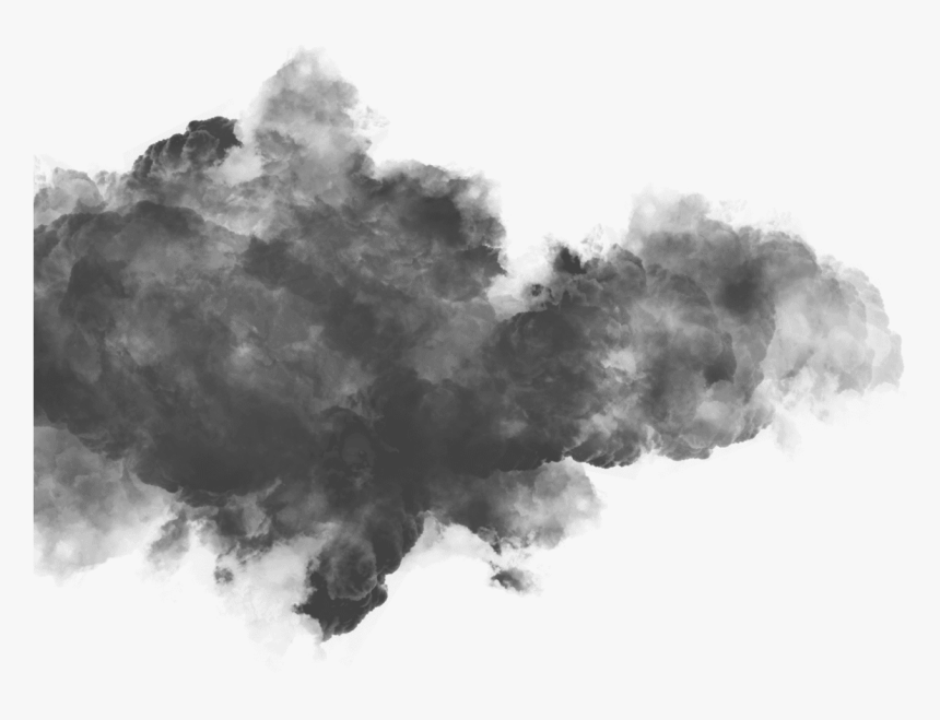 Cloud Left Black - Monochrome, HD Png Download, Free Download