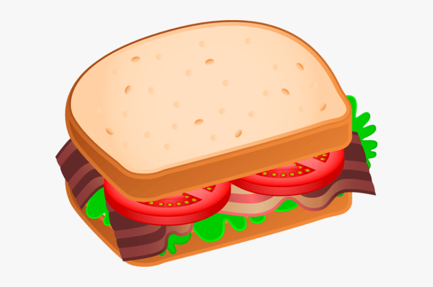 Sandwich Clip Art - Transparent Background Sandwich Clipart, HD Png Download, Free Download