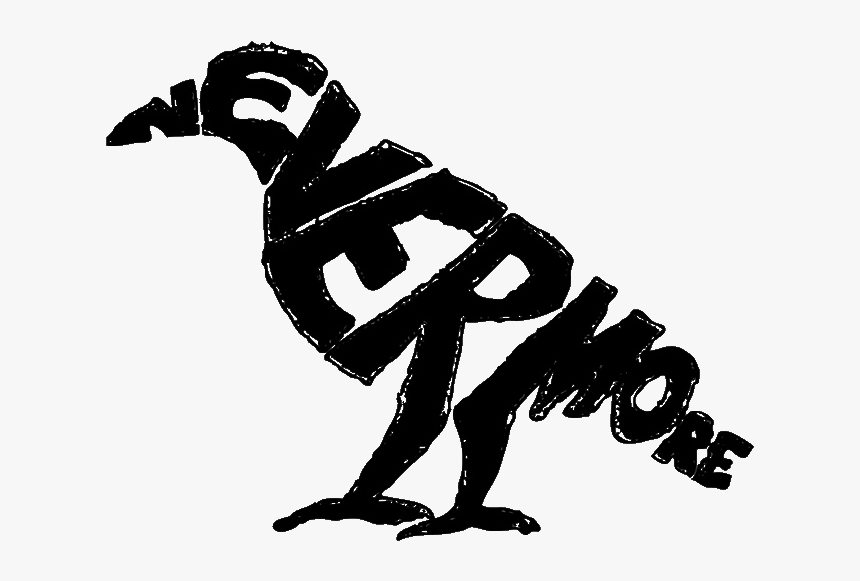 Raven Nevermore Edgar Allan Poe, HD Png Download, Free Download