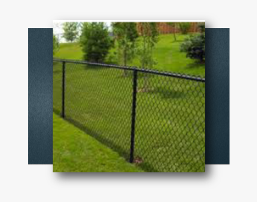 Black Chain Link - Black Coated Chain Link Fence, HD Png Download, Free Download