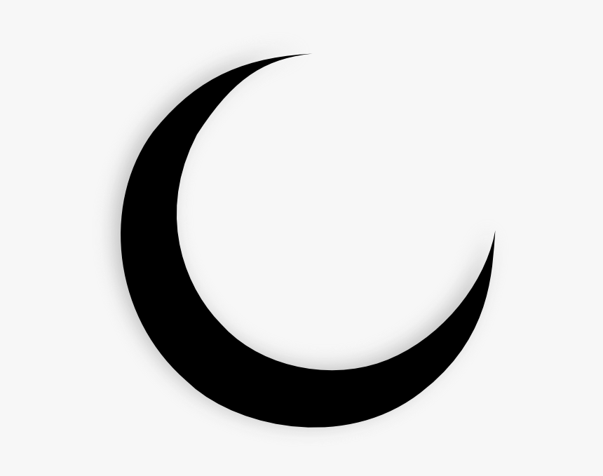 Crescent Moon Outline, HD Png Download, Free Download