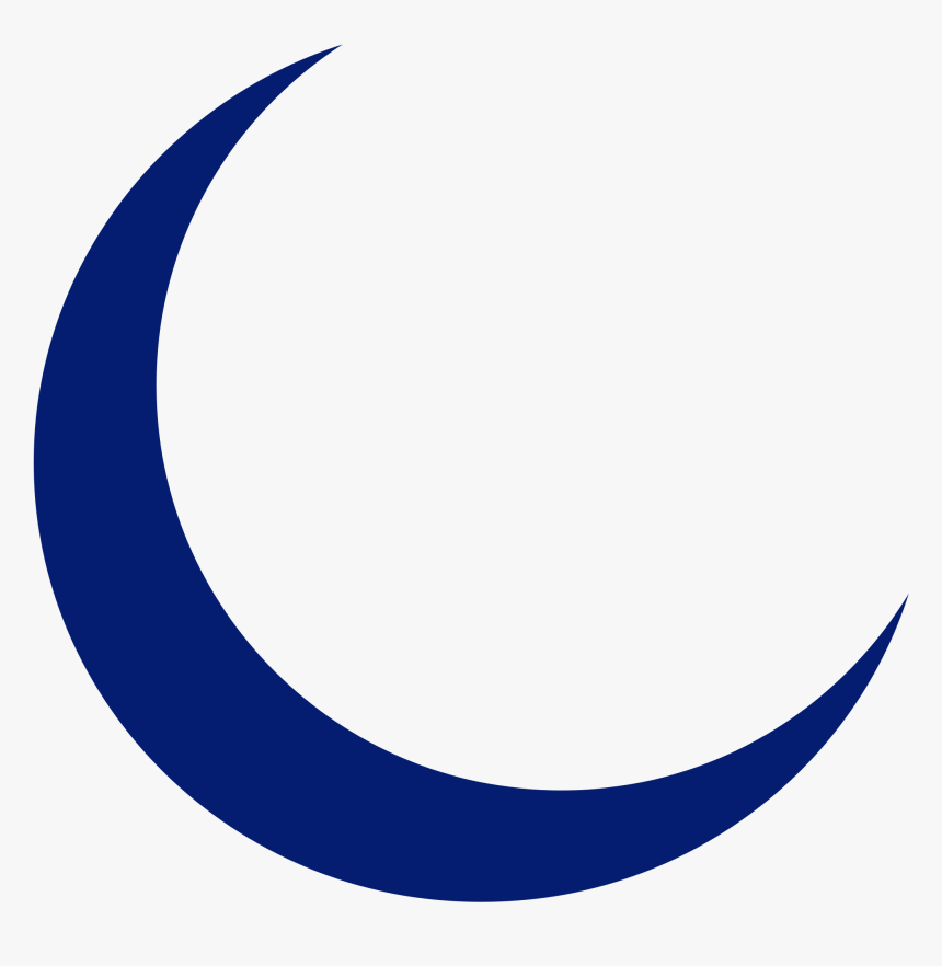 File Symbol Ksiezyc Svg Png Black And White Download - Blue Half Moon, Transparent Png, Free Download