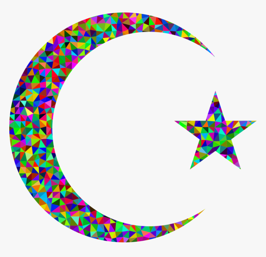 Leaf,symmetry,body Jewelry - Crescent Moon Symbol Of Islam, HD Png Download, Free Download