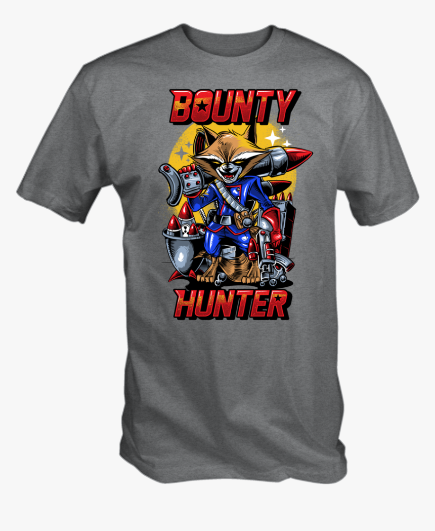 6tn Rocket Bounty Hunter Short Sleeve Grey T-shirt - Agents Of Shield Academy Sign, HD Png Download, Free Download