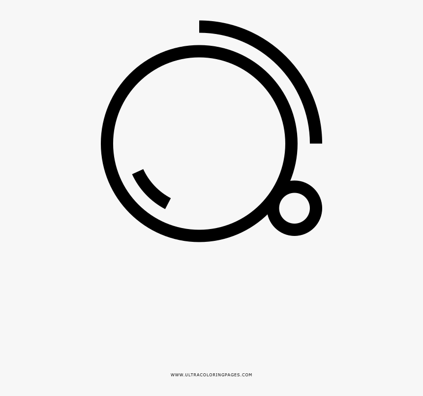 Monocle Coloring Page - Circle, HD Png Download, Free Download