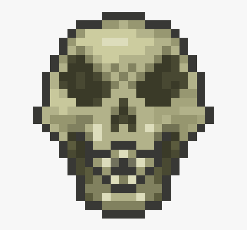 Baby Skeletron Head - Lancer Delta Rune Pixel, HD Png Download, Free Download