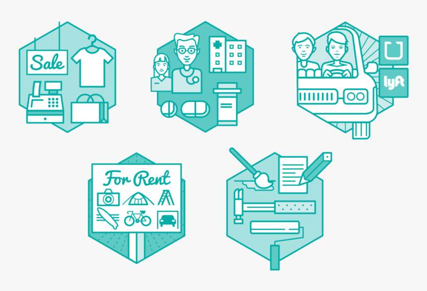 Nerdwallet Alternate Income Icons, HD Png Download, Free Download
