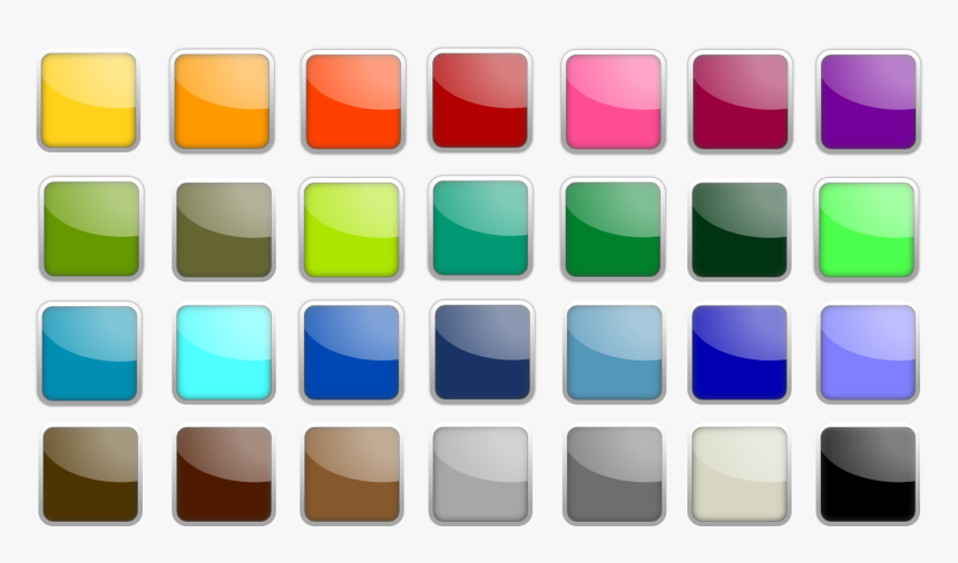 Free Square Button Icon, HD Png Download, Free Download