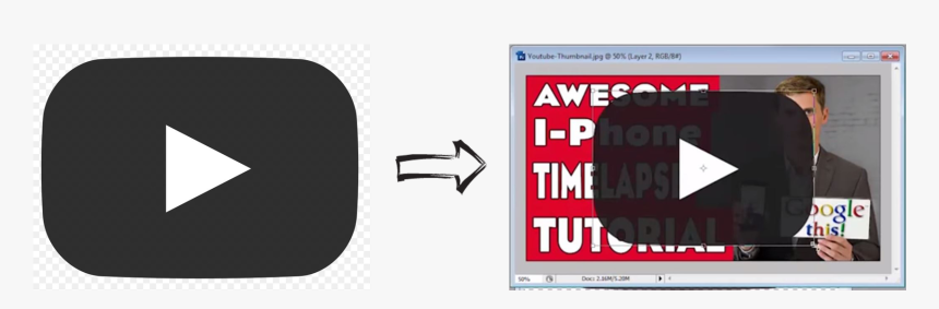 Overlay - Youtube Gray Play Button Overlay, HD Png Download, Free Download