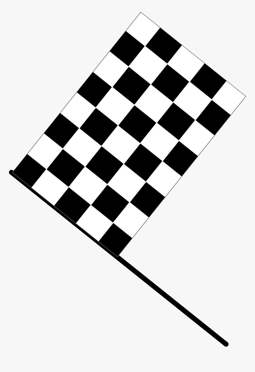 Flag Clipart Finish Line - Checkered Flag Vector Png, Transparent Png, Free Download