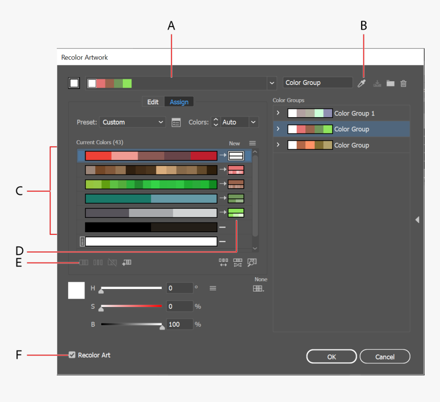 Recolor Artwork Options - Change Color Shade In Illustrator, HD Png Download, Free Download