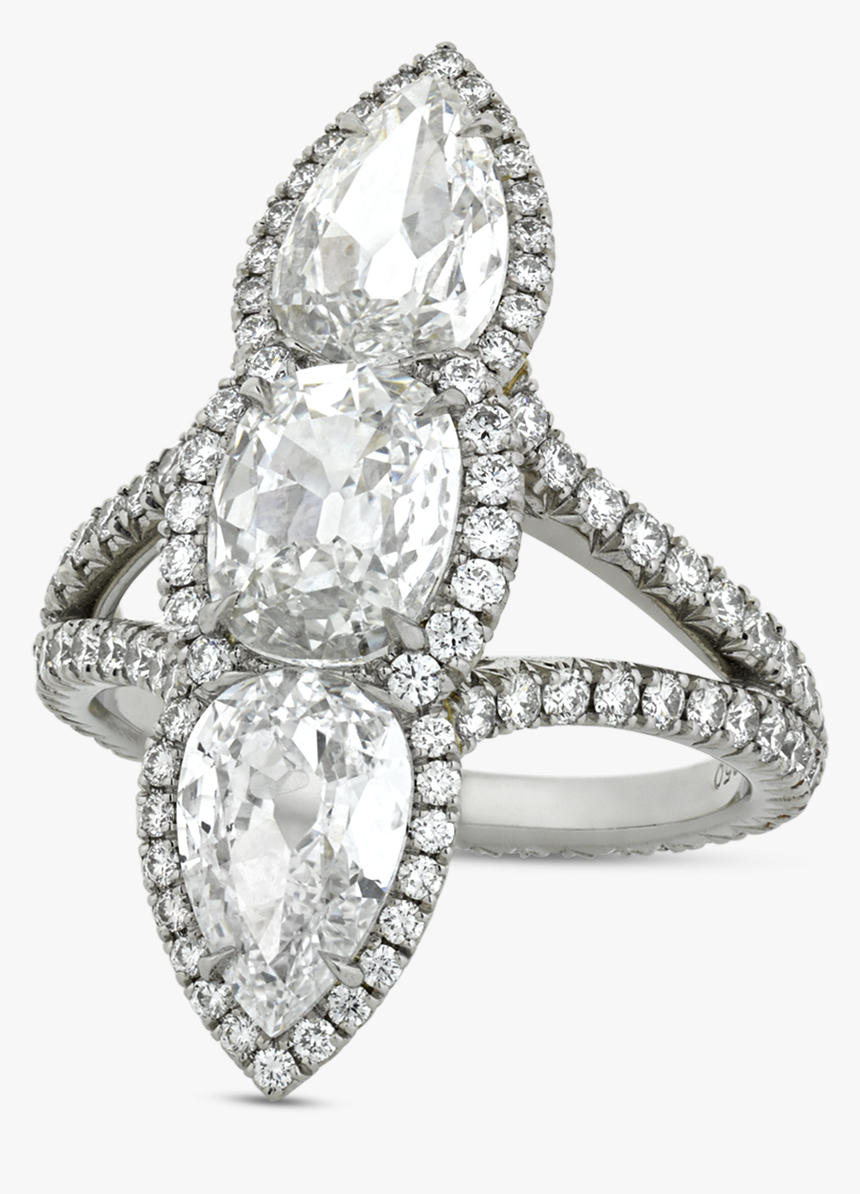 White Diamond North-south Ring, - Engagement Ring, HD Png Download, Free Download