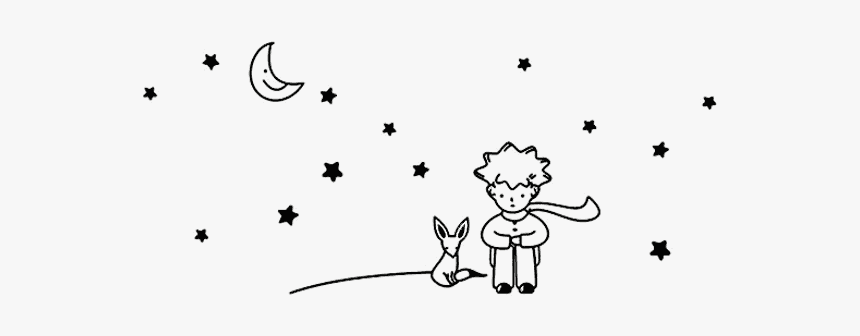 Little Prince And The Fox Drawing, HD Png Download, Free Download