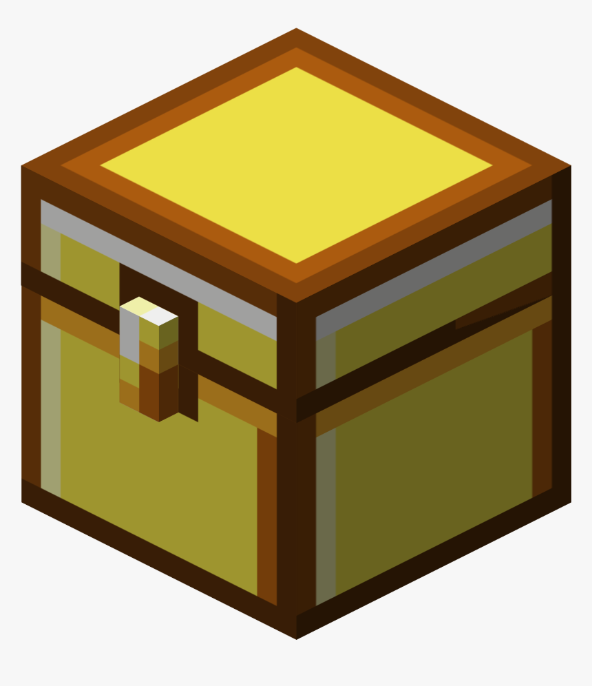 Transparent Gold Chest Png - Minecraft Chest Transparent Background, Png Download, Free Download