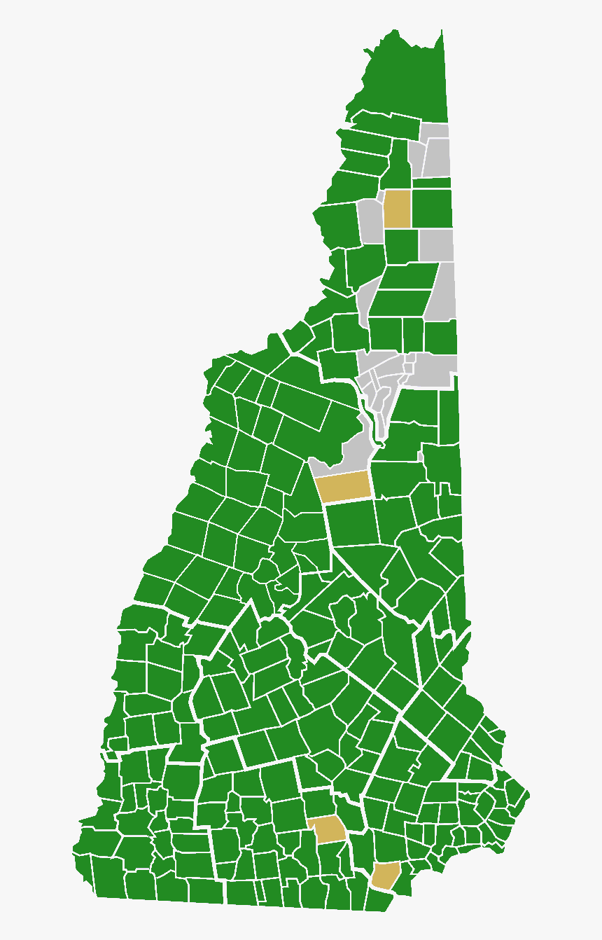 New Hampshire Democratic Presidential Primary Election - New Hampshire 2016 Presidential Election Results By, HD Png Download, Free Download