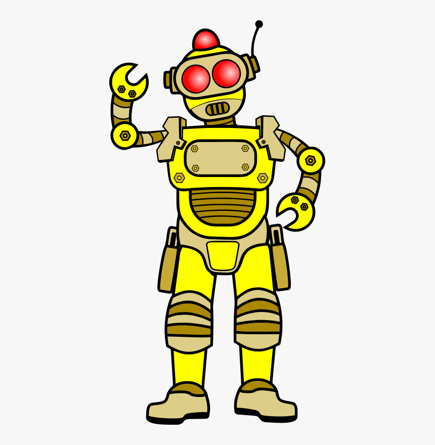 Transparent Gold Chest Png - Robot Line Drawing Png, Png Download, Free Download