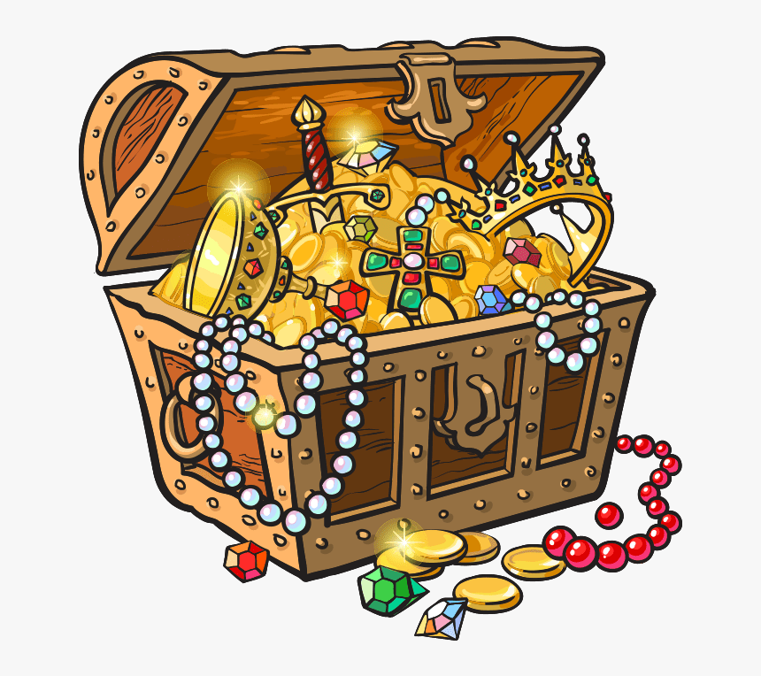 #treasure #pirate #treasurechest #chest #gold - Treasure Chest Pirate Clipart, HD Png Download, Free Download