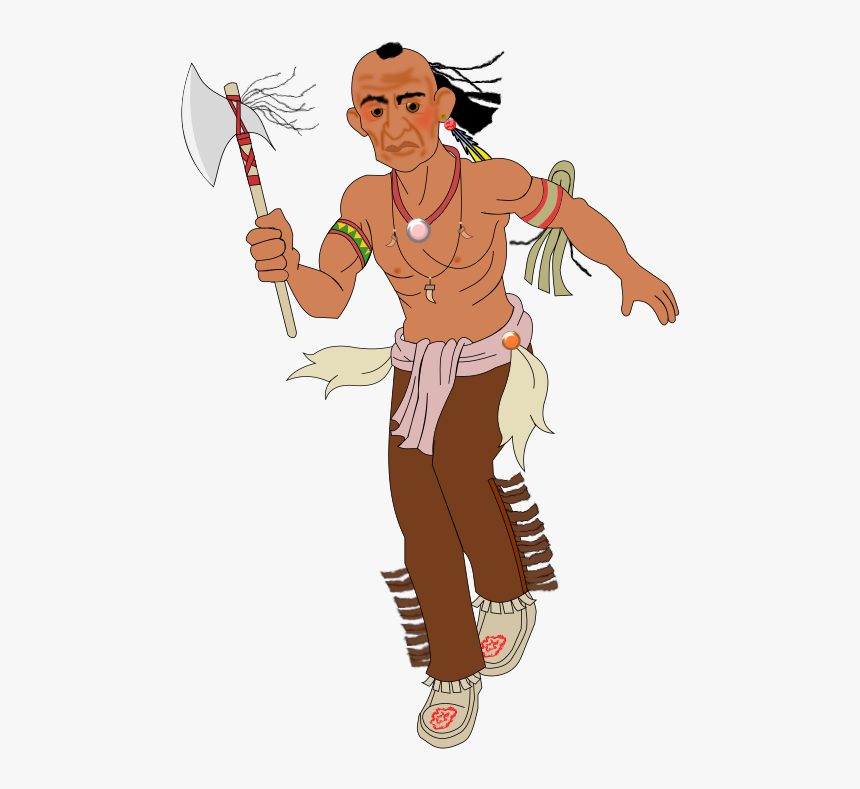 Axe Indian Running - Indian Clipart, HD Png Download, Free Download