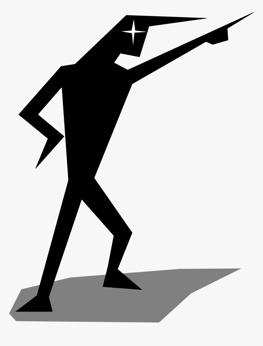 Transparent Thinking Man Clipart - Stick Man Pointing Png, Png Download, Free Download