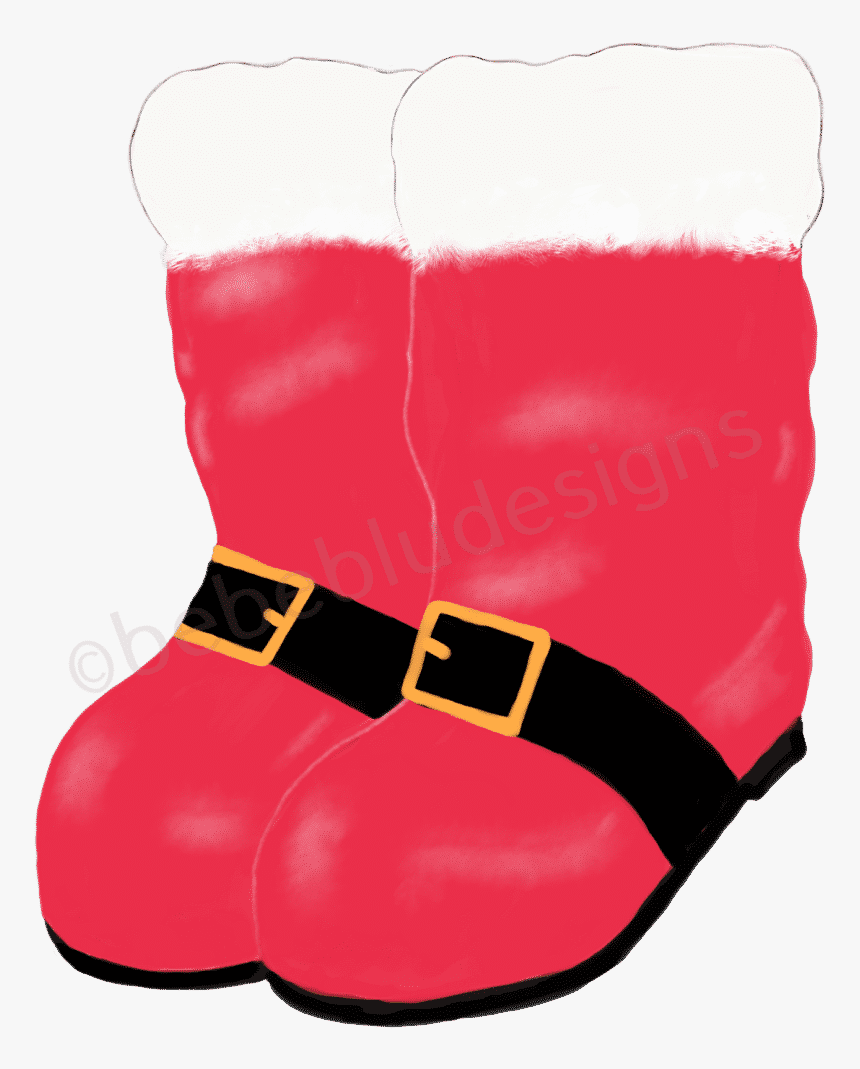 Santa Boots - Snow Boot, HD Png Download, Free Download