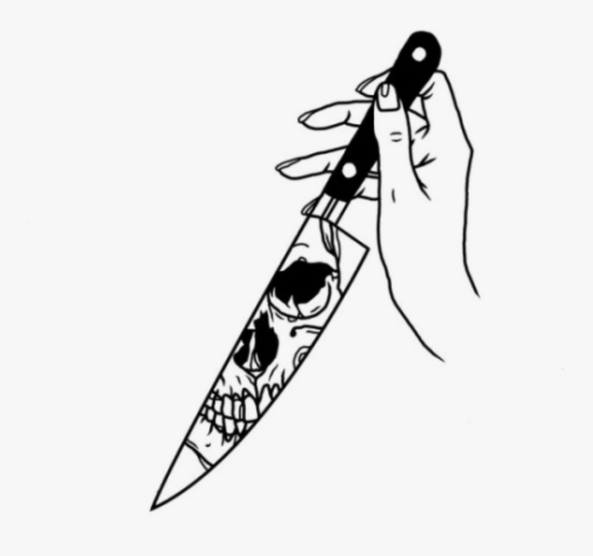 #repost #black #knife #aesthetic #tumblr #notmine #trend - Grunge Transparent Aesthetic Png, Png Download, Free Download