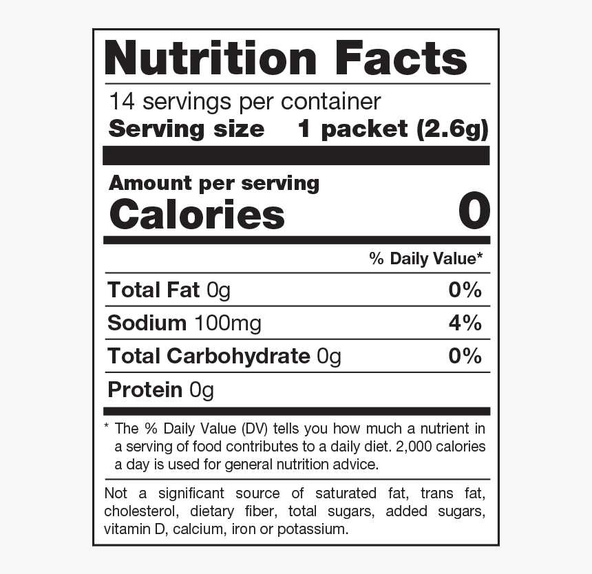43 water bottle nutrition label